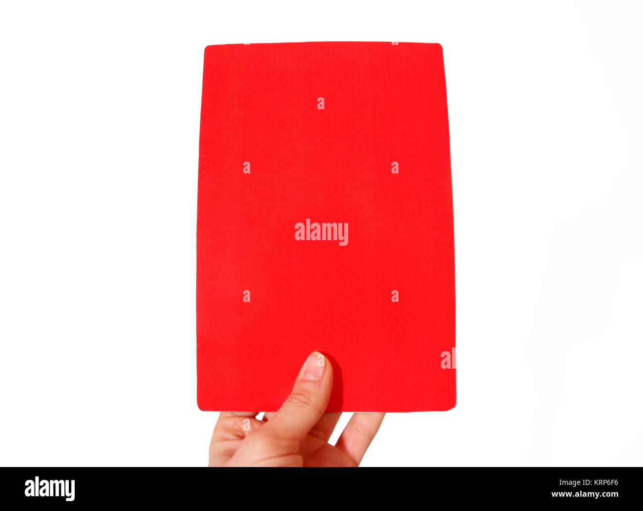 Rote Karte - red card Stock Photo - Alamy