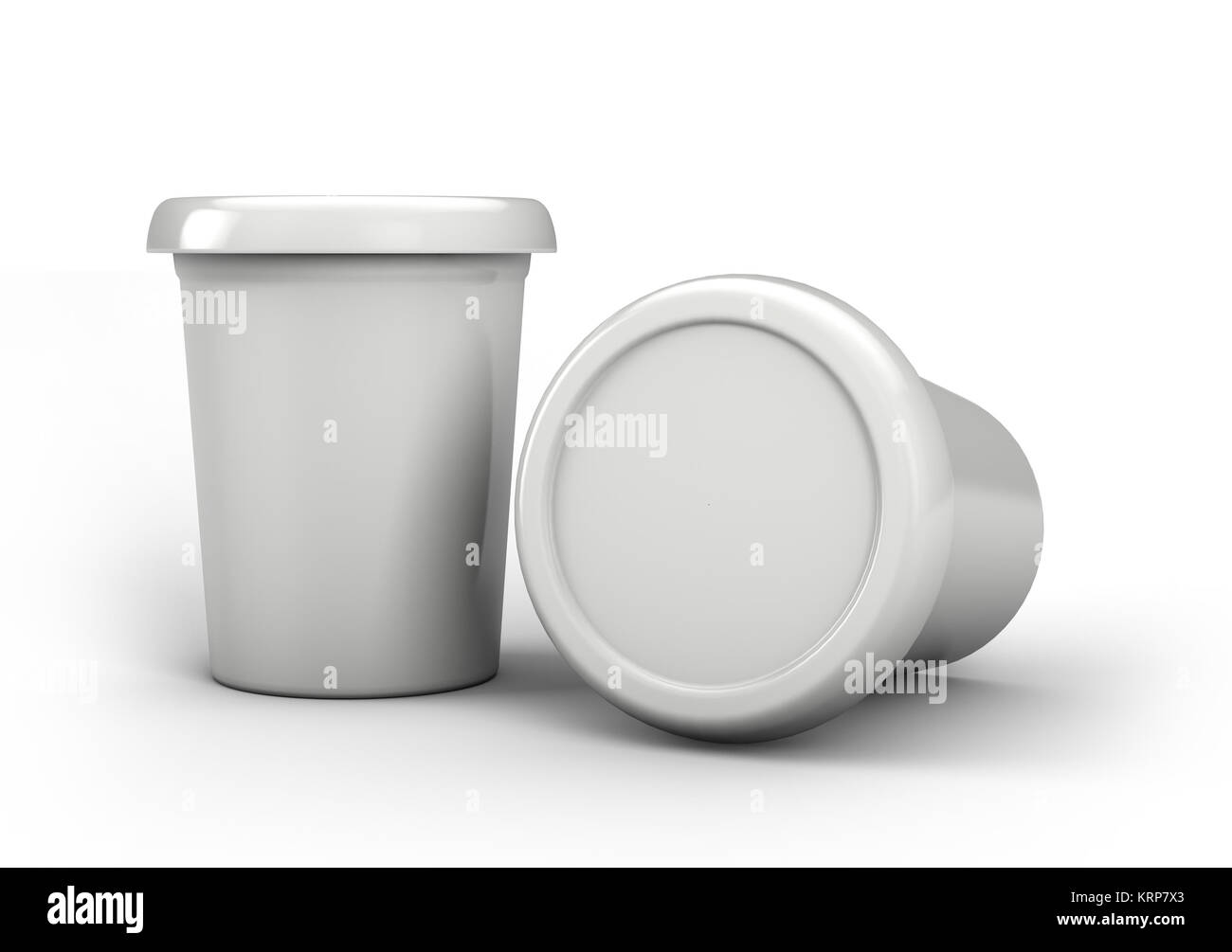 Download 3d Illustration Of Ice Cream Mockup With Two Plastic Containers Stock Photo Alamy