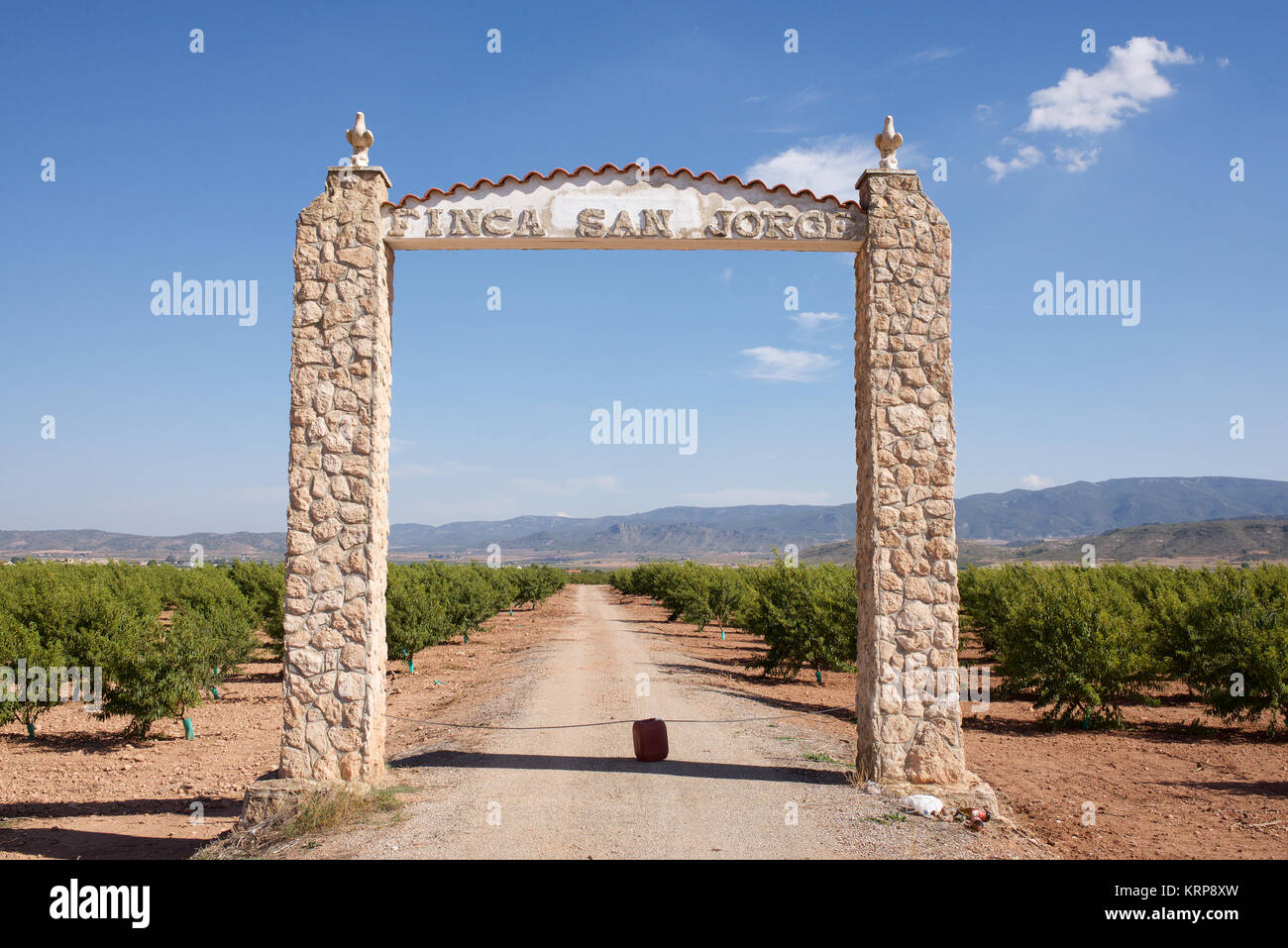 entrance-to-fields-of-olive-trees-in-spain-stock-photo-alamy