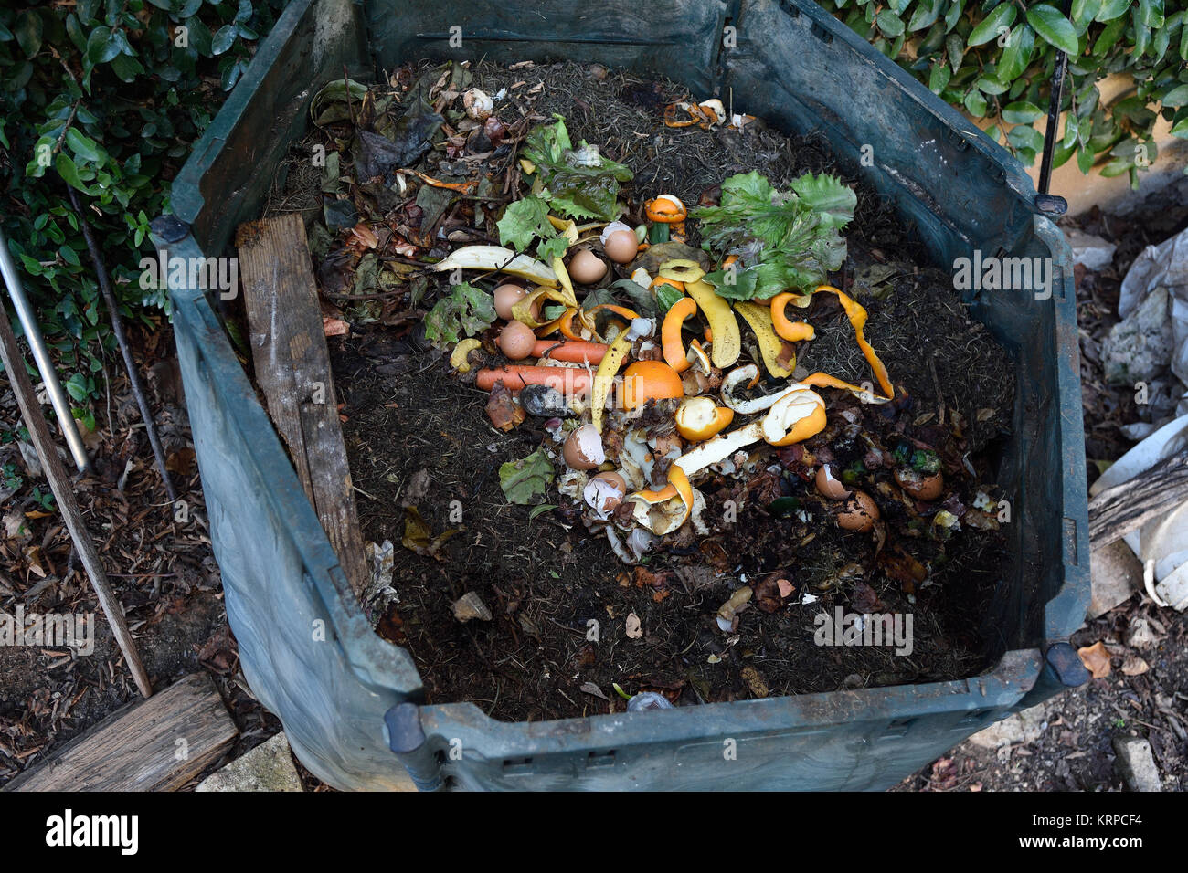 inside of a composting container Stock Photo - Alamy