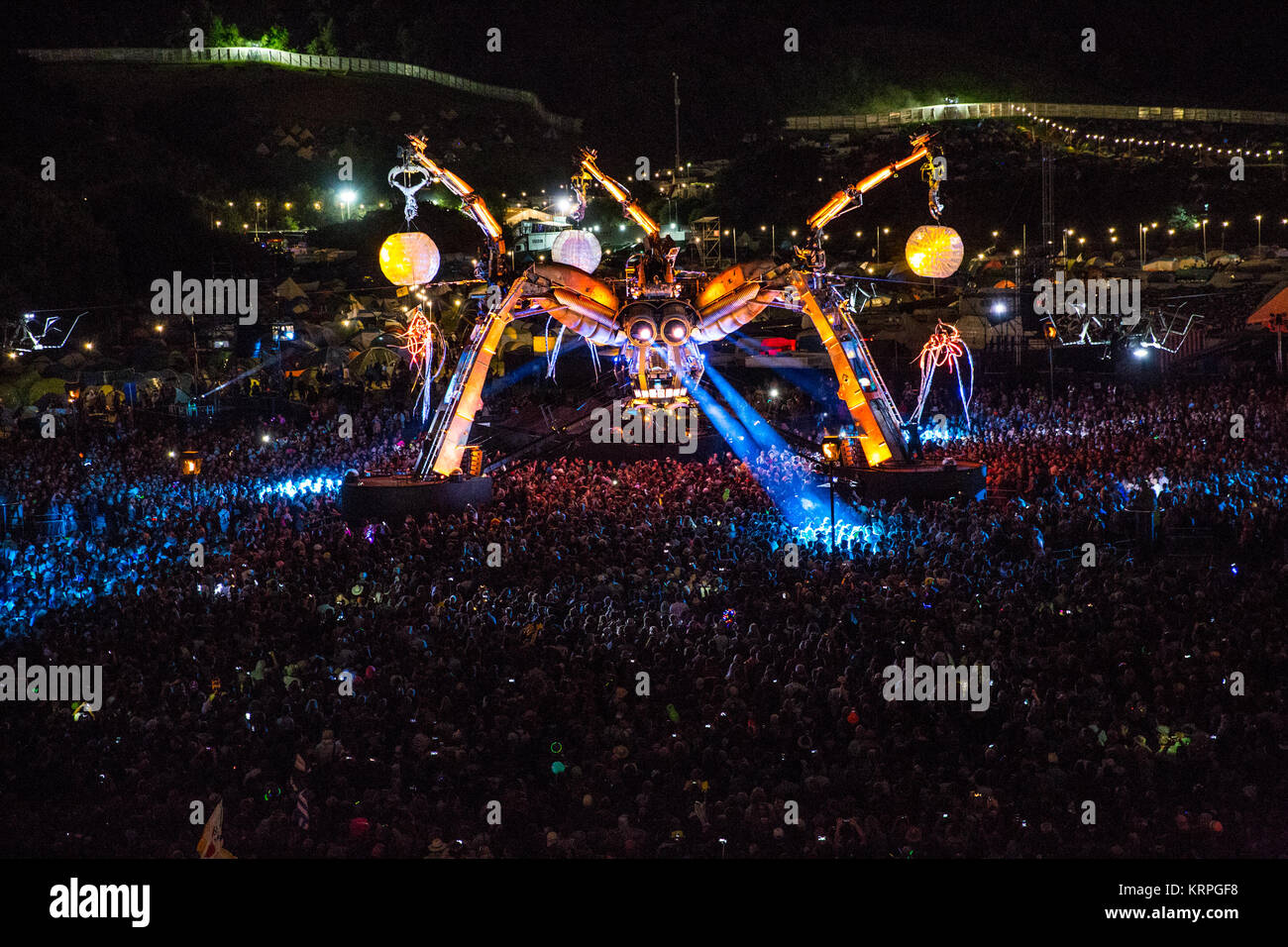 Glastonbury Festival 2017. Image credit: Charlie Raven Stock Photo