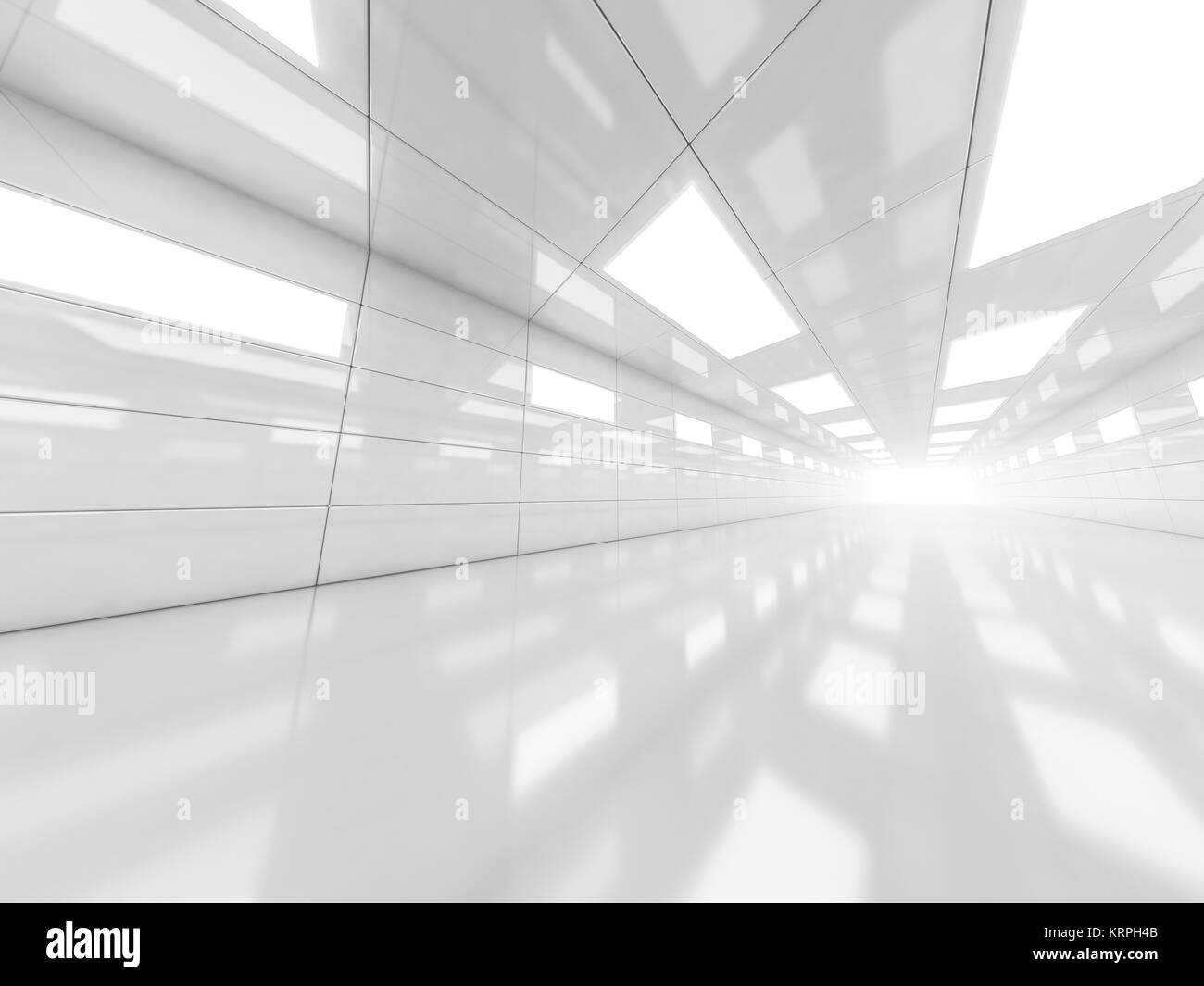 Abstract modern architecture background, empty white open space ...