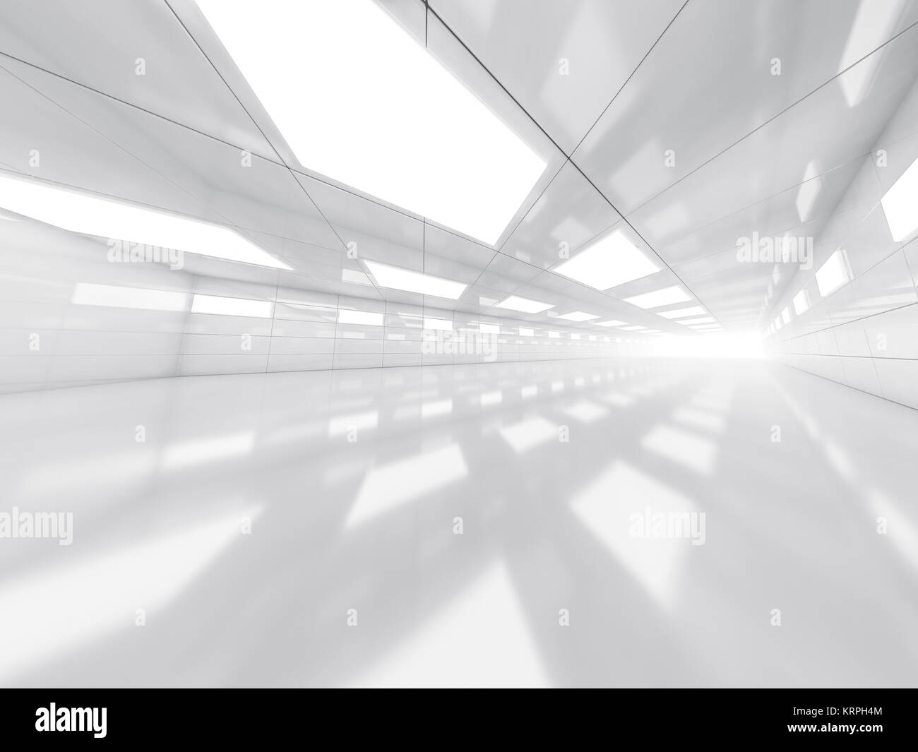 Abstract modern architecture background, empty white open space ...