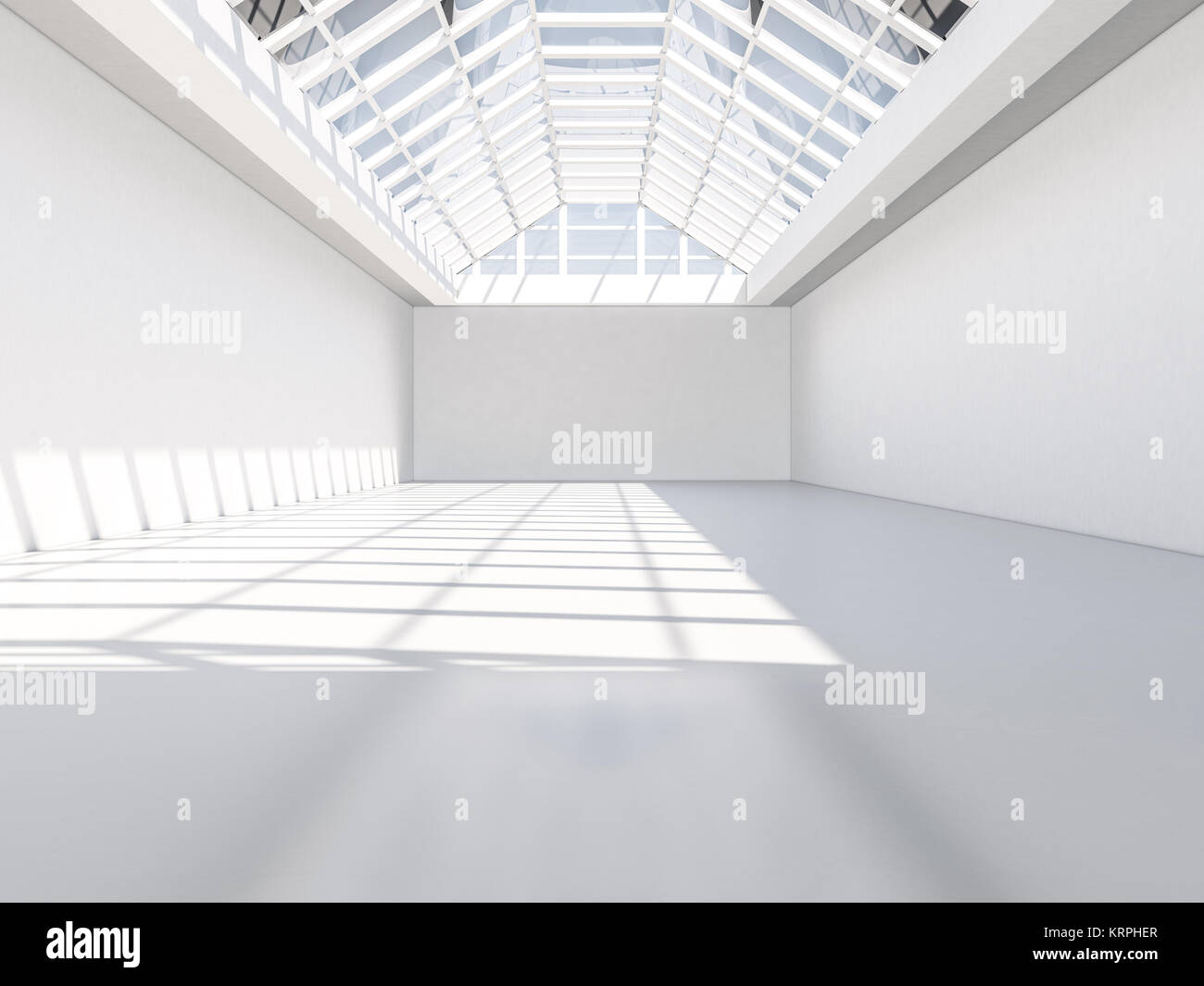 Abstract modern architecture background, empty white open space ...