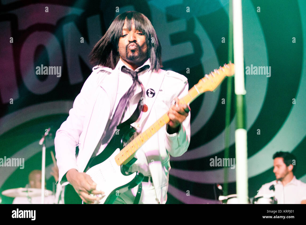 The American soul and R&B singer-songwriter Janelle Monáe performs a ...
