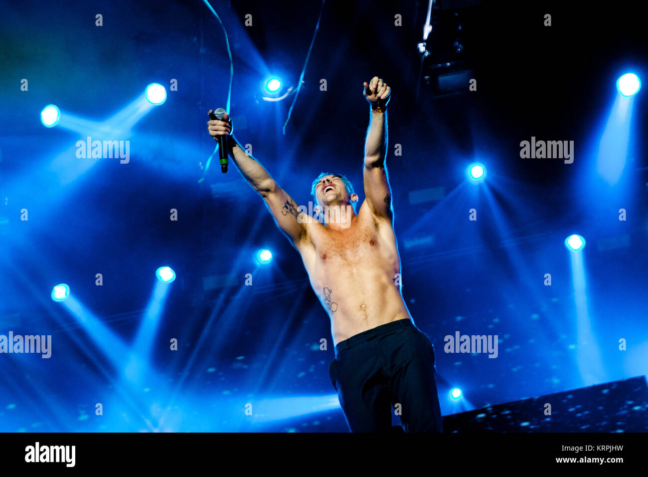 The electronic music project Major Lazer consists of the three