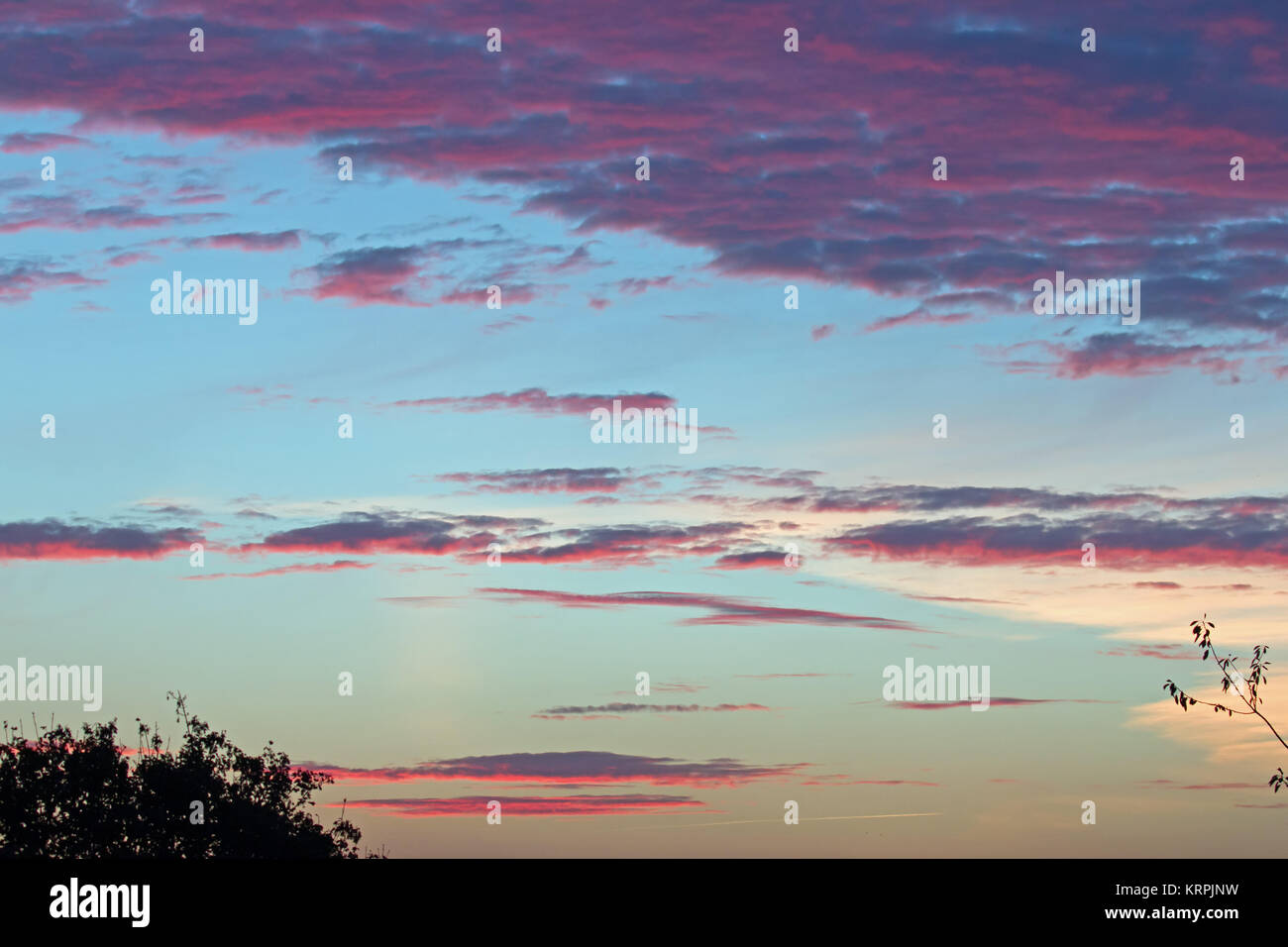 Dawn Sky with Clouds Stock Photo - Alamy