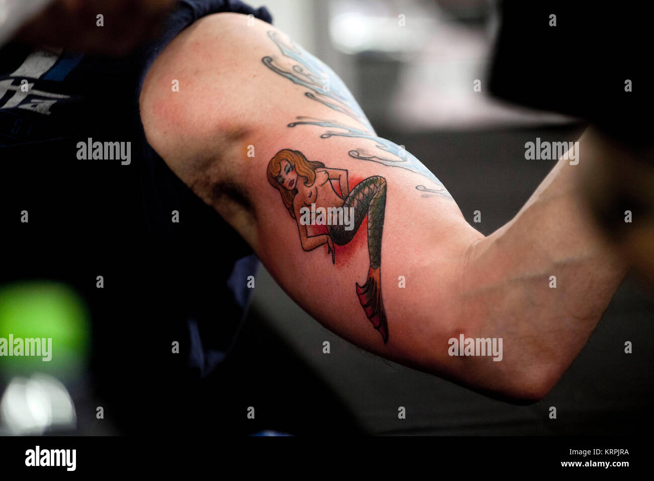 Maximilian Tattoo : Tattoos : Myth : COLOR ZOMBIE MERMAID PIRATE UNDERWATER SLEEVE  TATTOO exterior