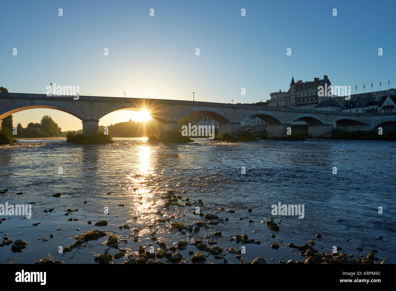 Amboise in the Loire Valley France Stock Photo