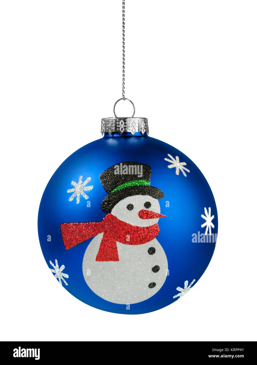 Snowman Christmas ball Stock Photo - Alamy