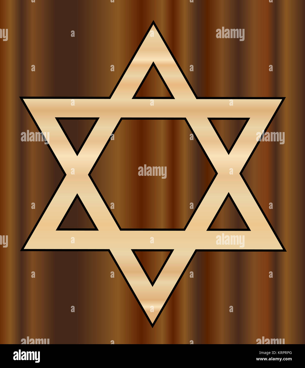 Wooden Star of David Stock Photo Alamy