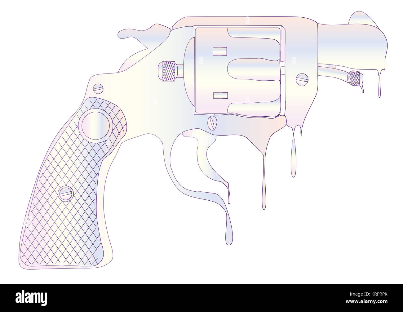 Melting Ice Gun Stock Photo Alamy