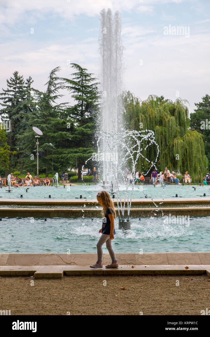 Water fountain, Margaret Island, Budapest Stock Photo Alamy