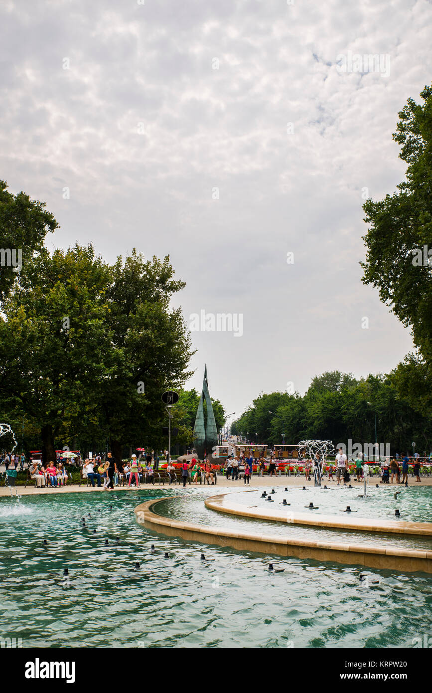Water fountain, Margaret Island, Budapest Stock Photo Alamy