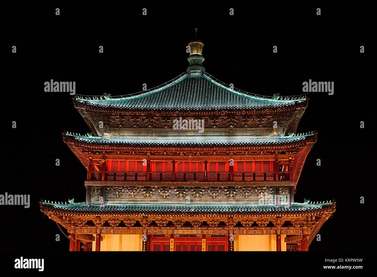Tower of the Xian bell, XianChina Stock Photo Alamy