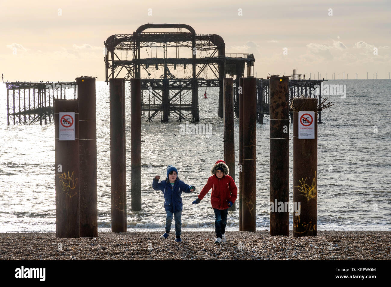 West Pier, Brighton, England Stock Photo