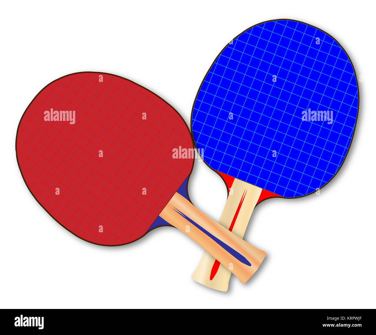 Two Table Tennis Bats Stock Photo Alamy