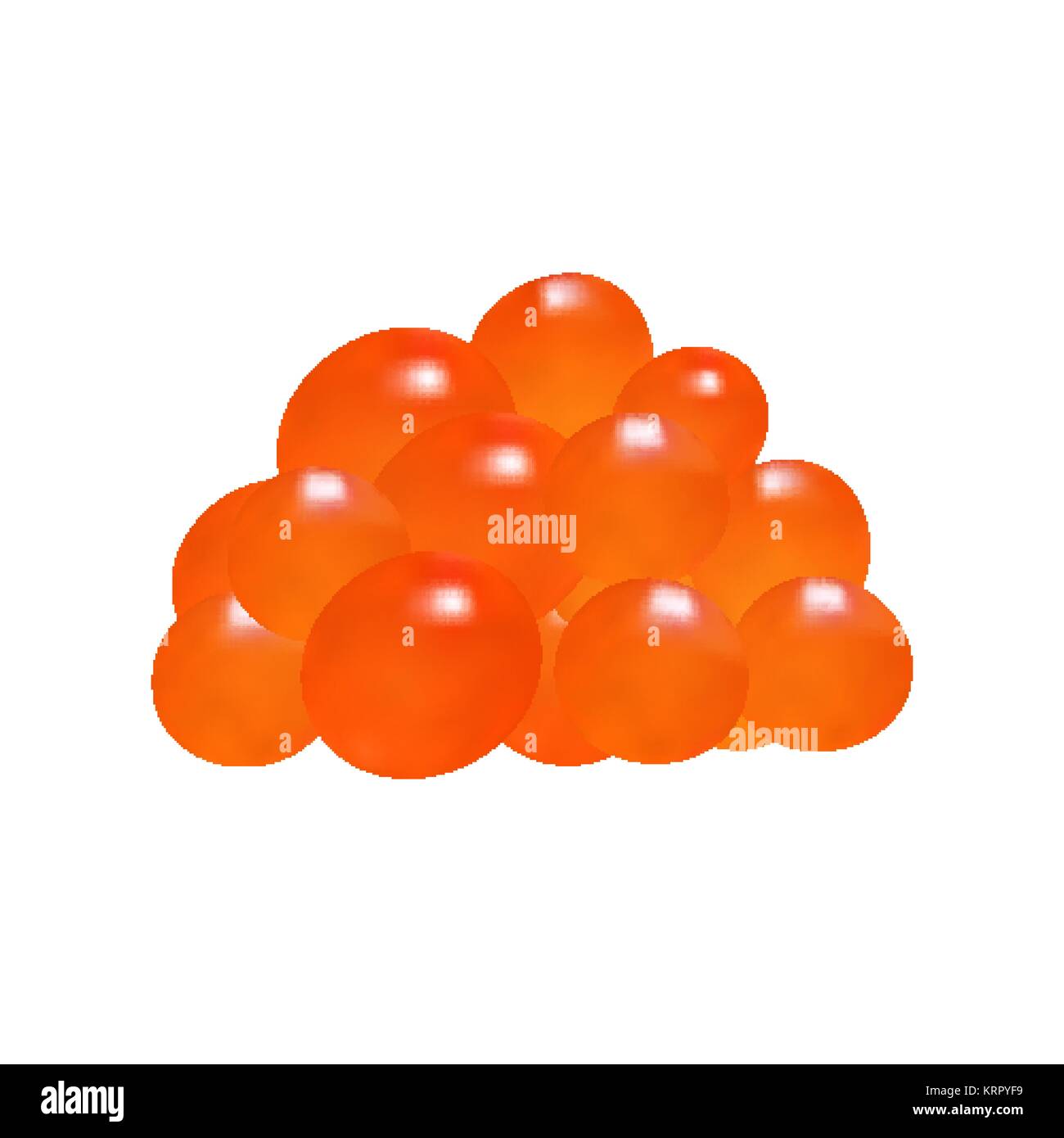 Fish eggs. Red caviar. Nature protein illustration Stock Vector Image