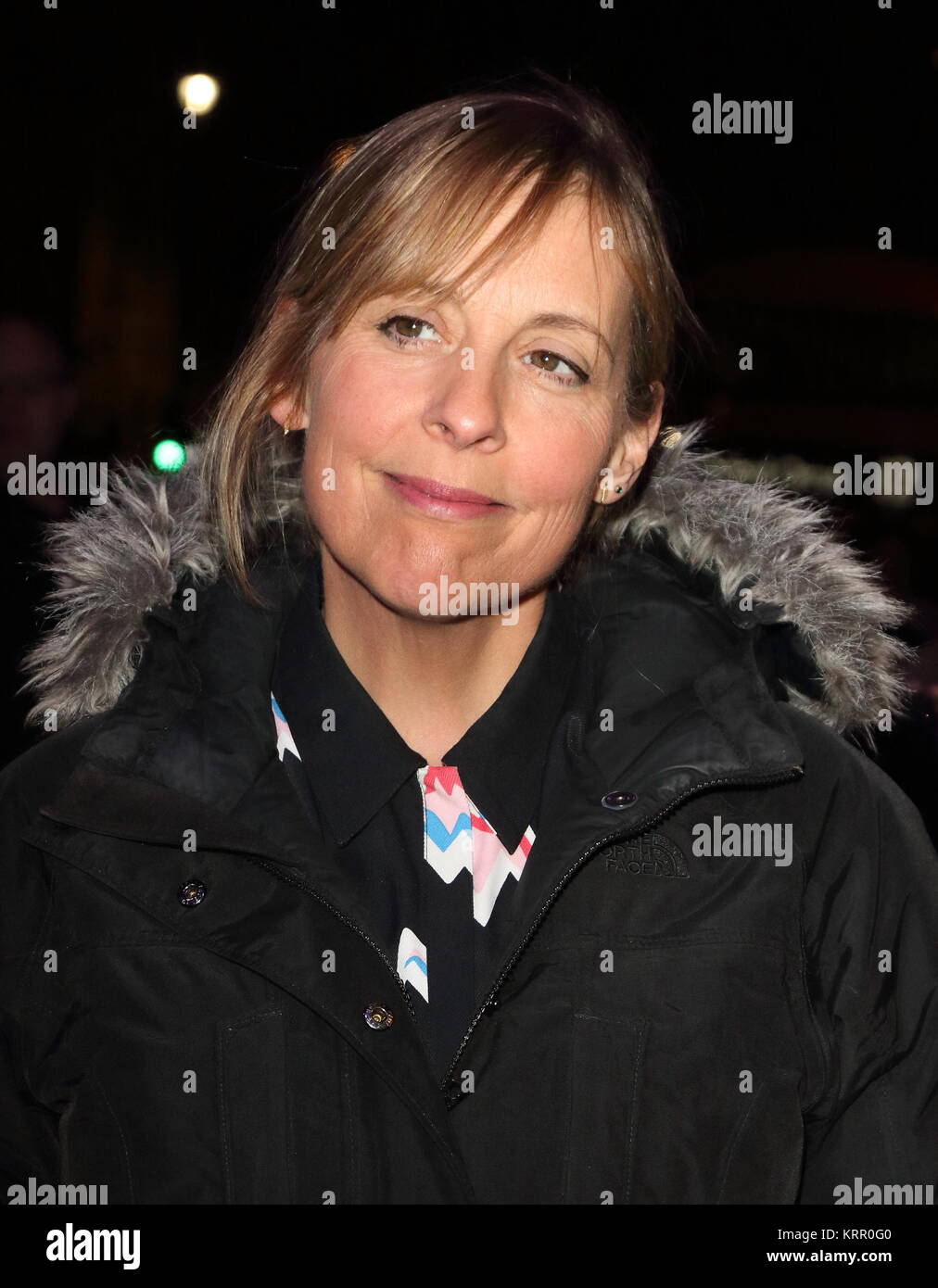 London.UK. Mel Giedroyc at the The Grinning Man Press night at the Trafalgar Studios, Whitehall