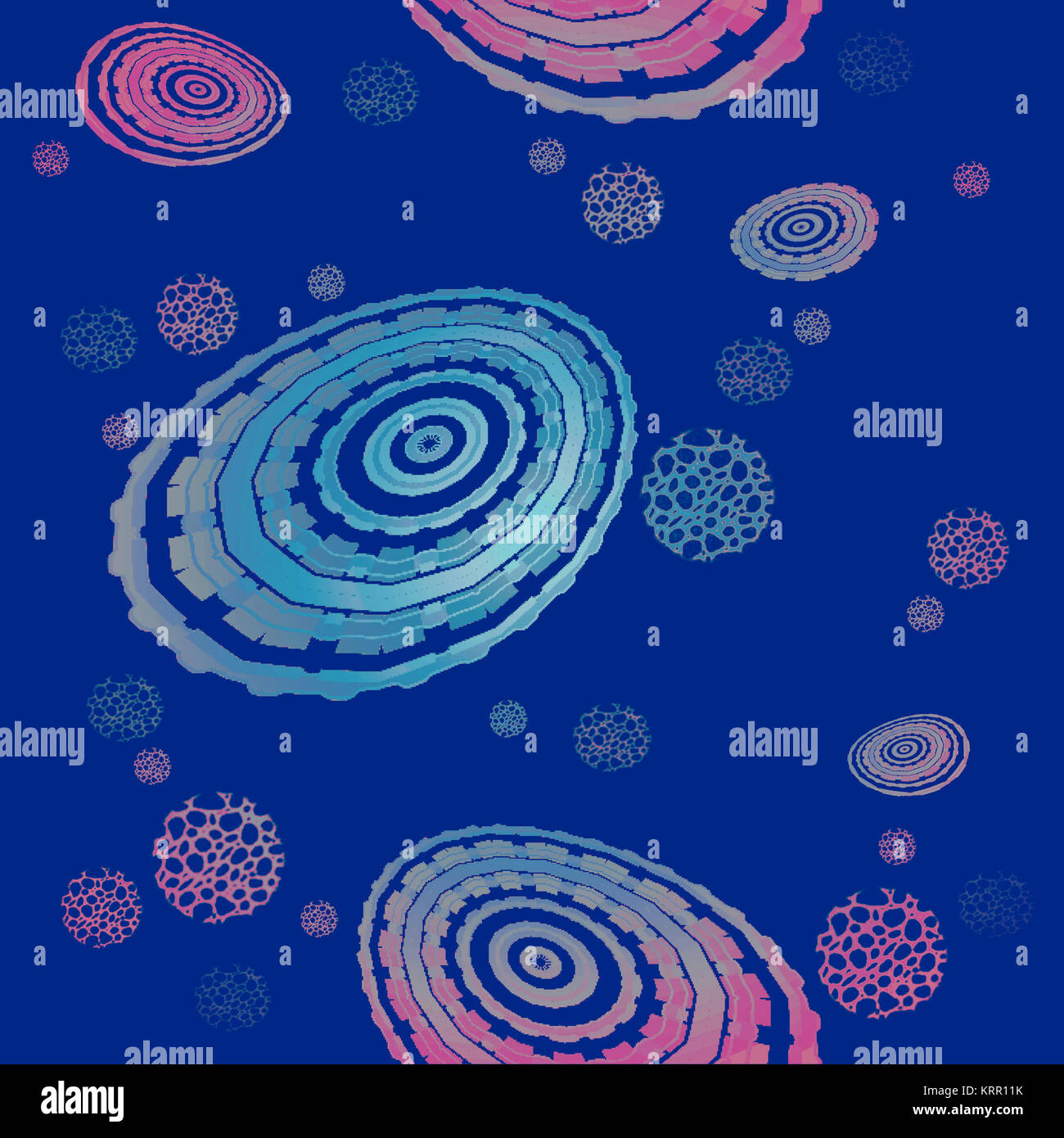 Concentric circles in shades of blue hi-res stock photography and ...