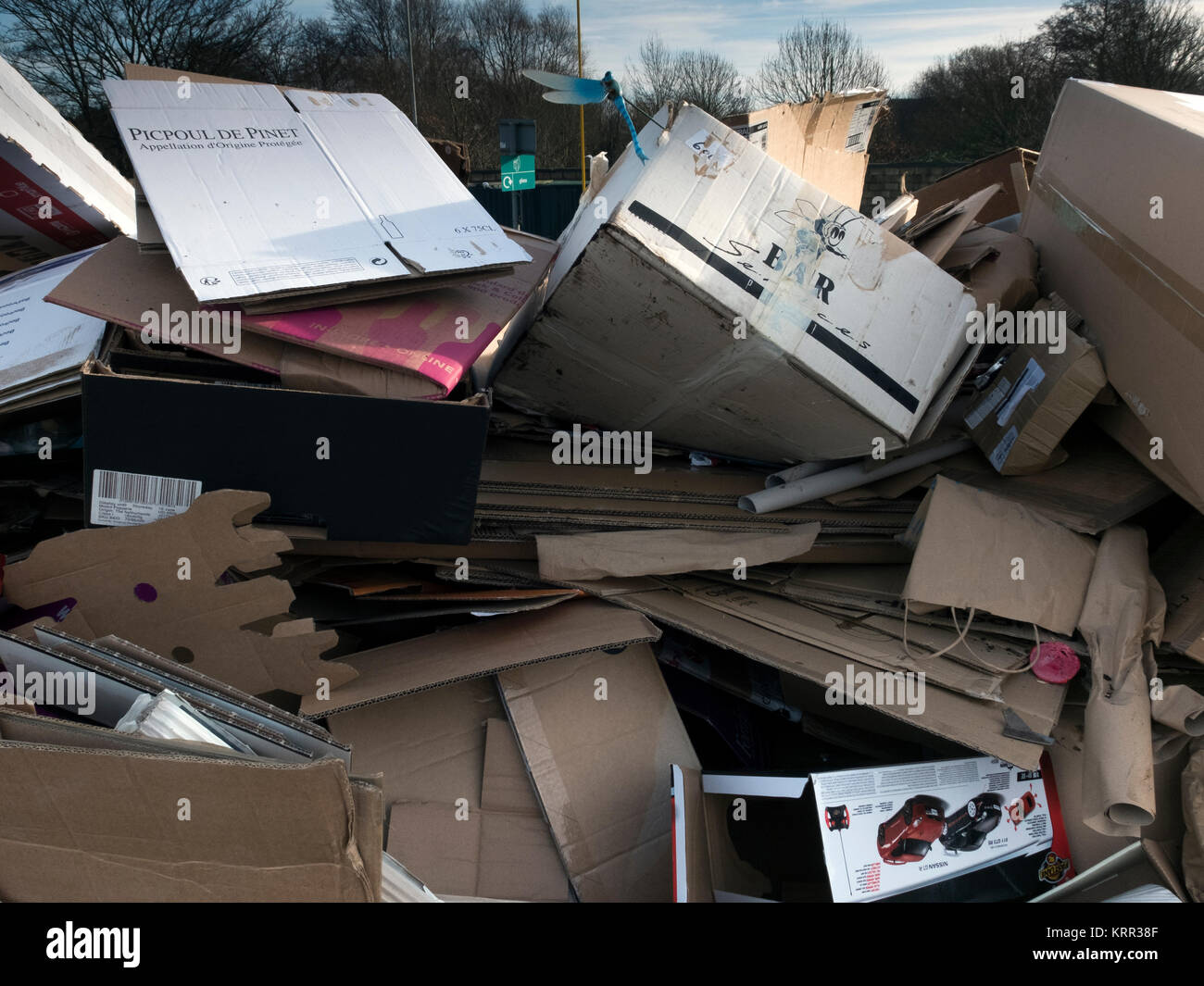 Recycling centre for the throw away society Stock Photo Alamy