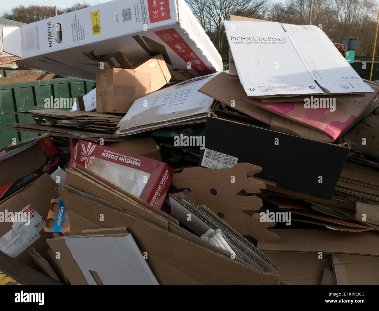 Recycling centre for the throw away society Stock Photo Alamy
