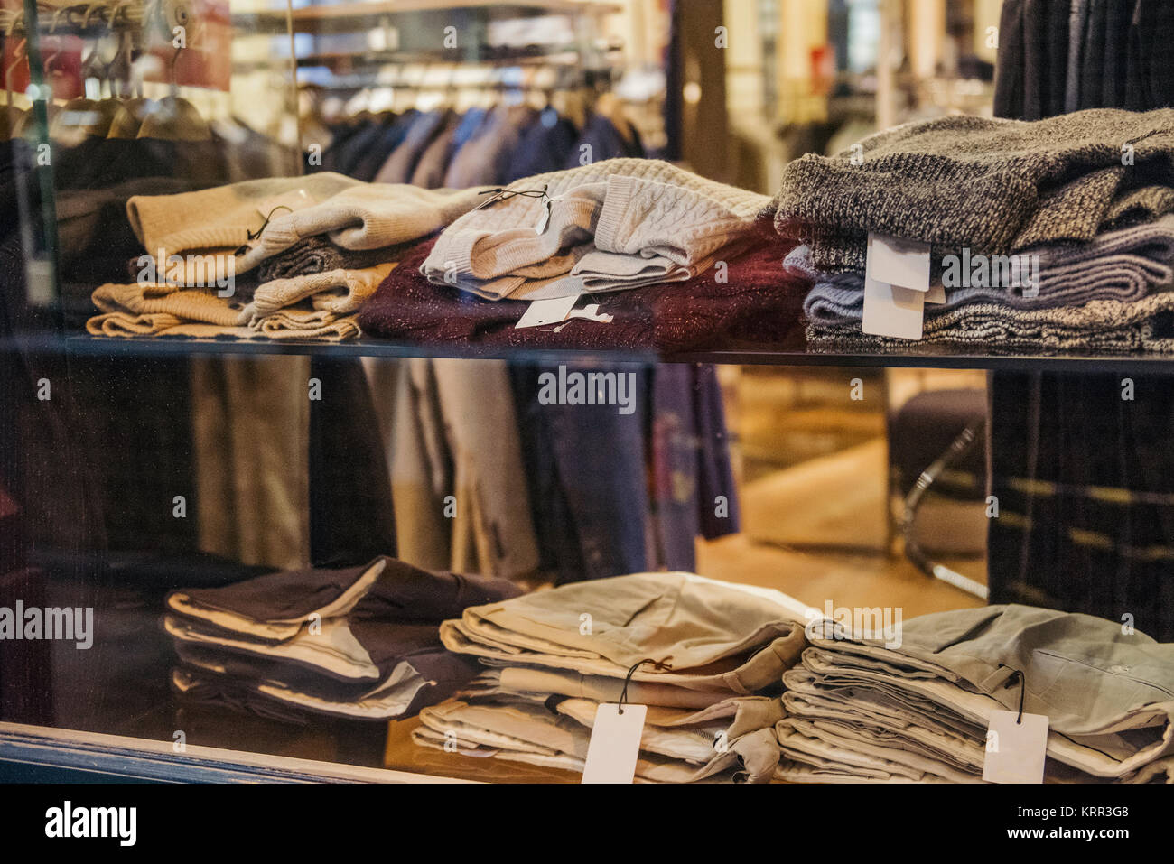 Casual clothing store Stock Photo Alamy