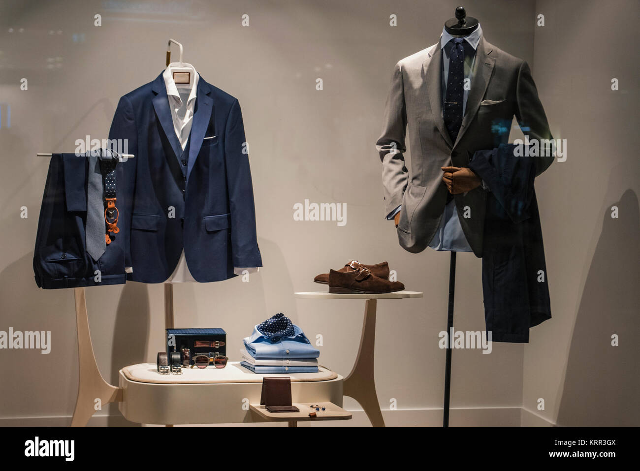 Men clothing in a store in London Stock Photo Alamy