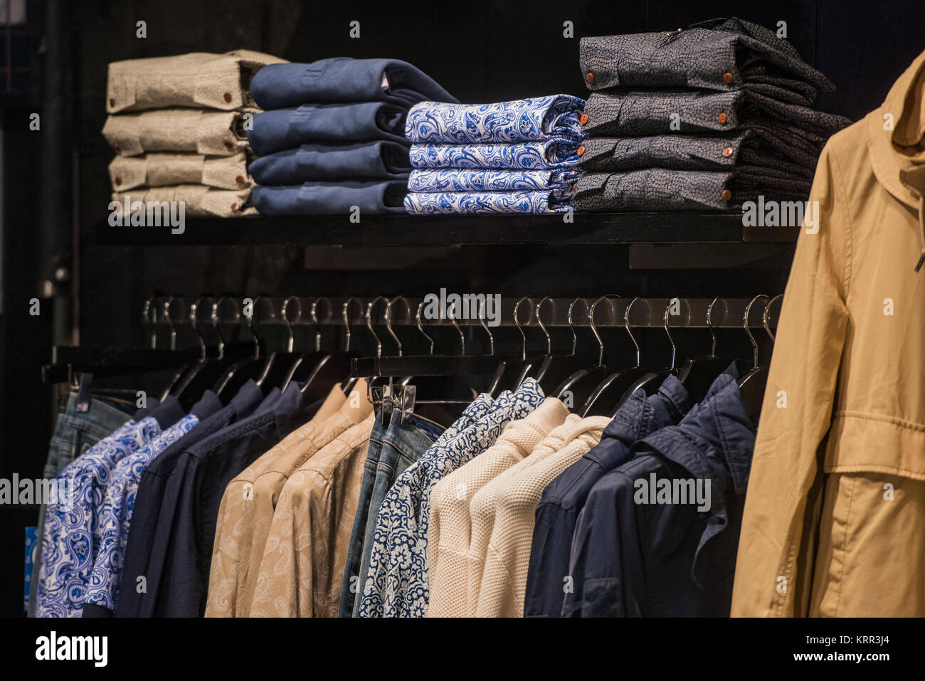 Men casual clothing store in London Stock Photo - Alamy