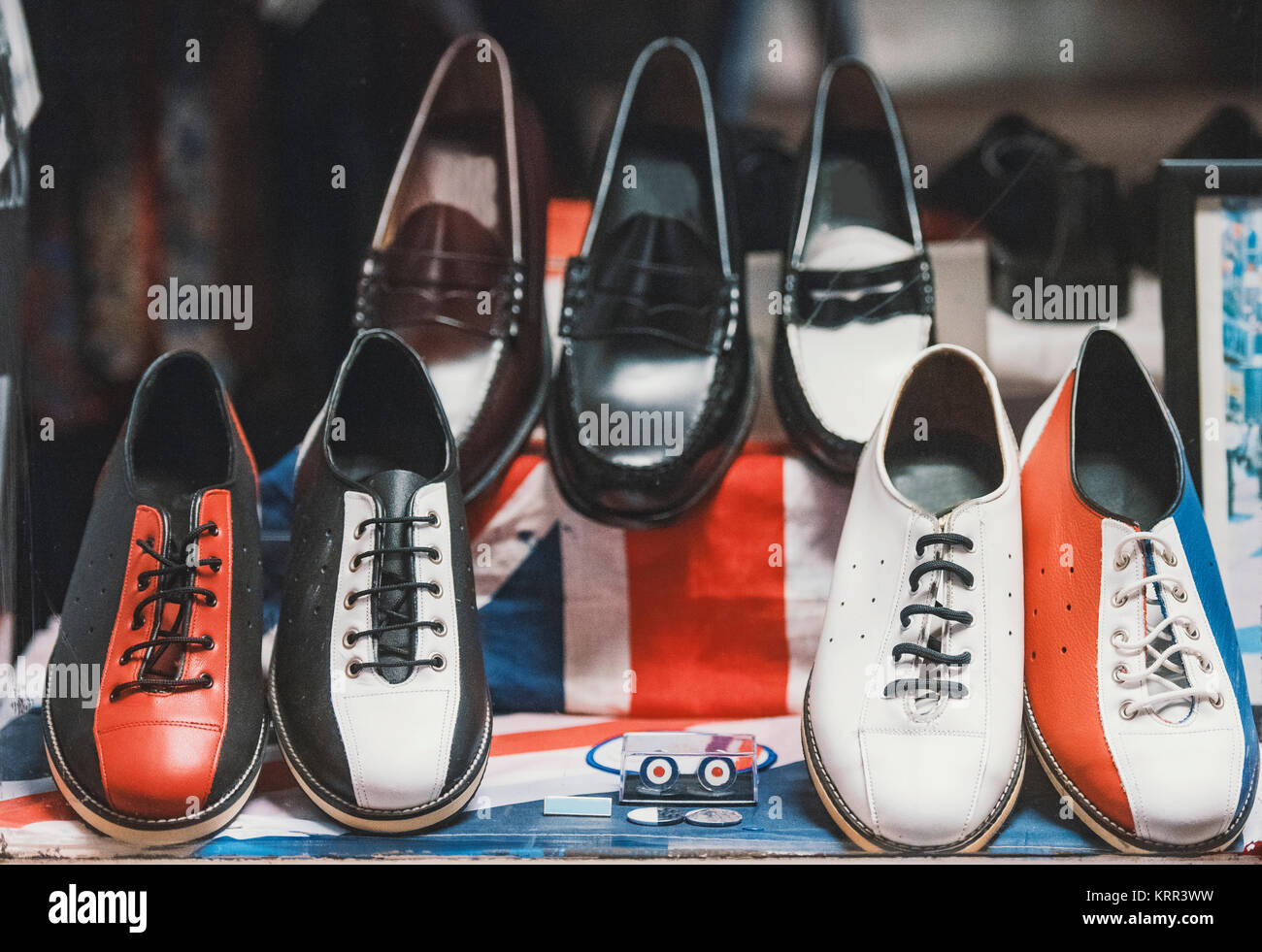 Fancy shoes in a store in London Stock Photo Alamy