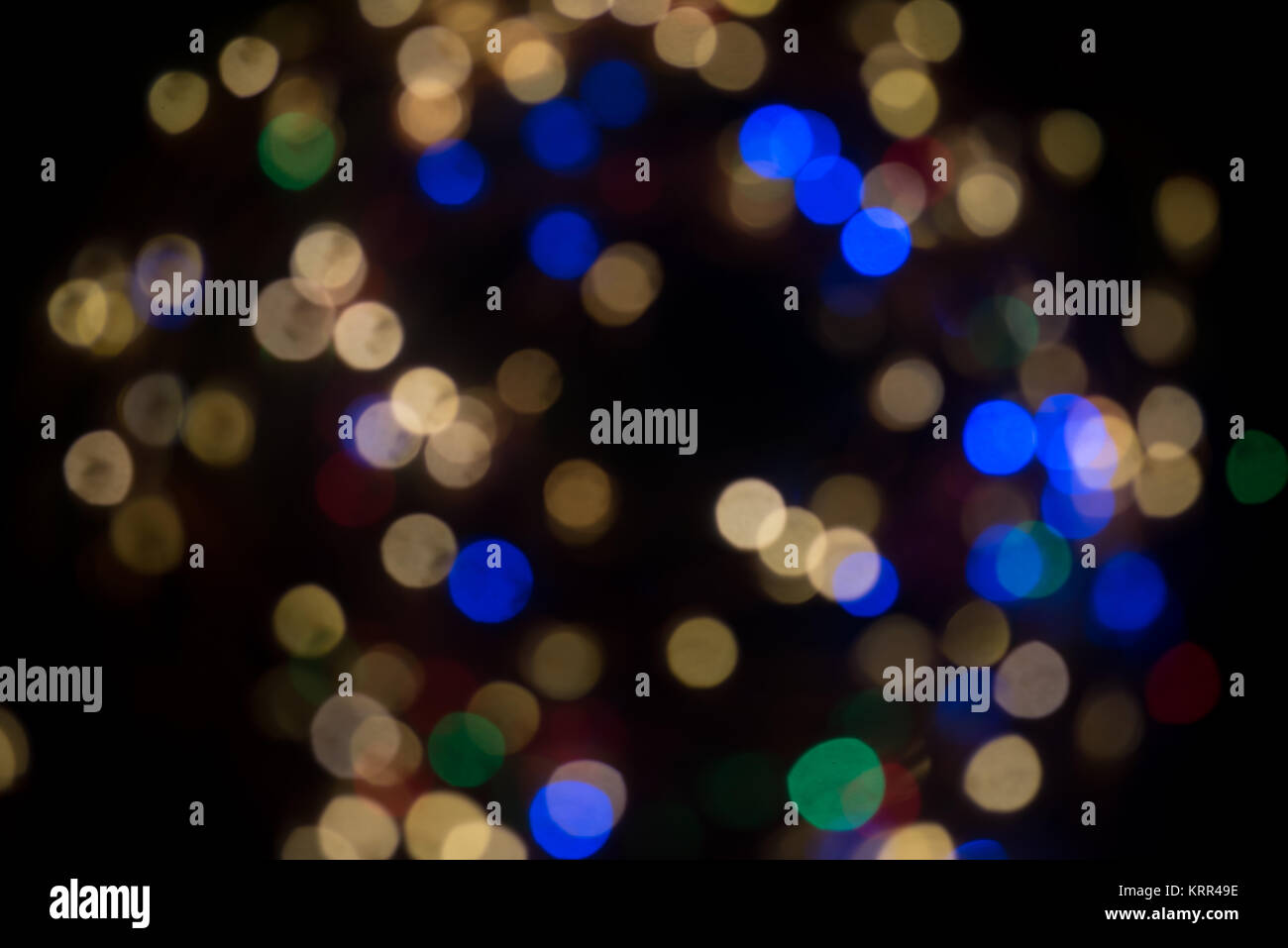Abstract Colorful Bokeh on Dark  Background Stock Photo