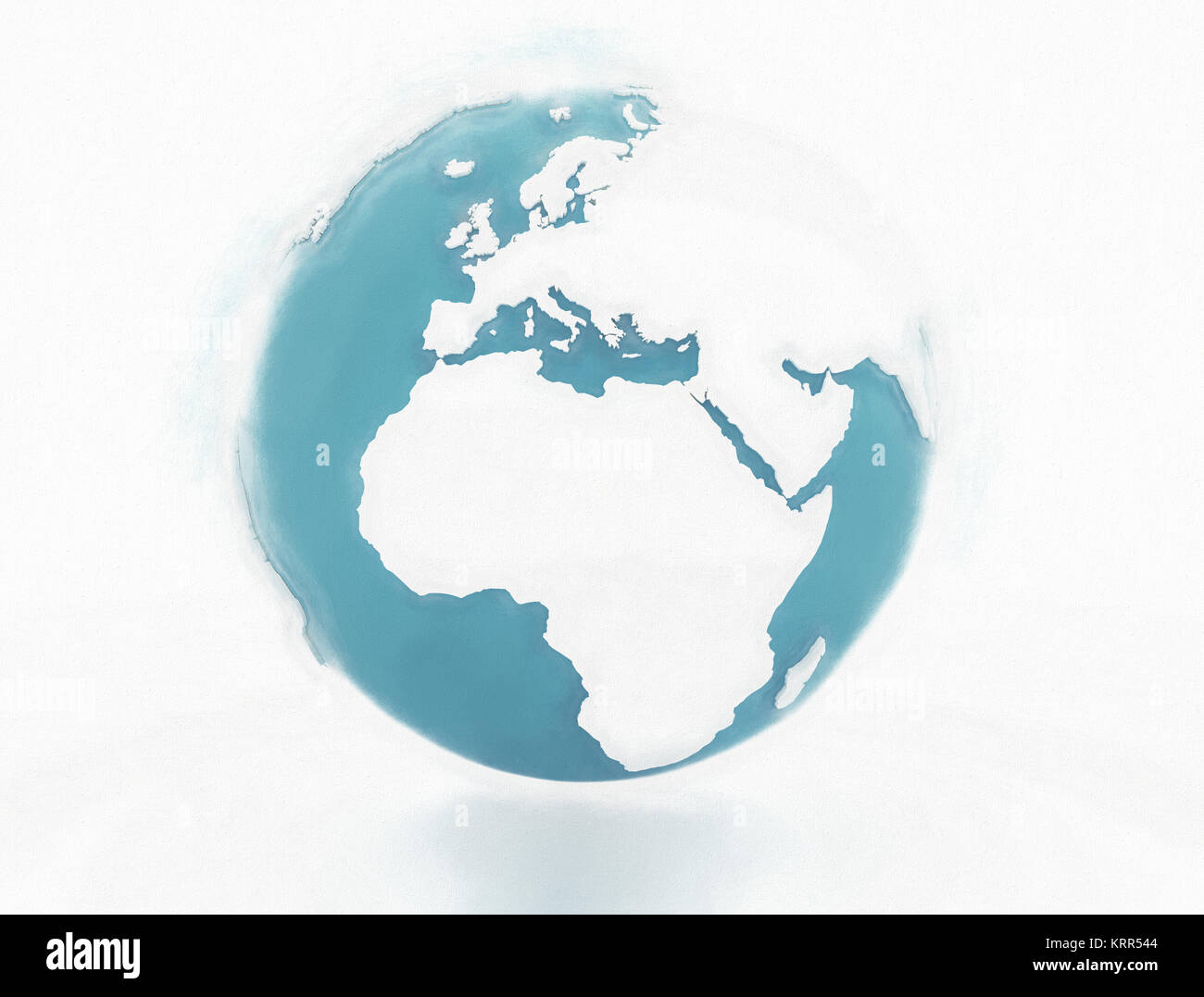 Abstract digital painting world globe background Stock Photo