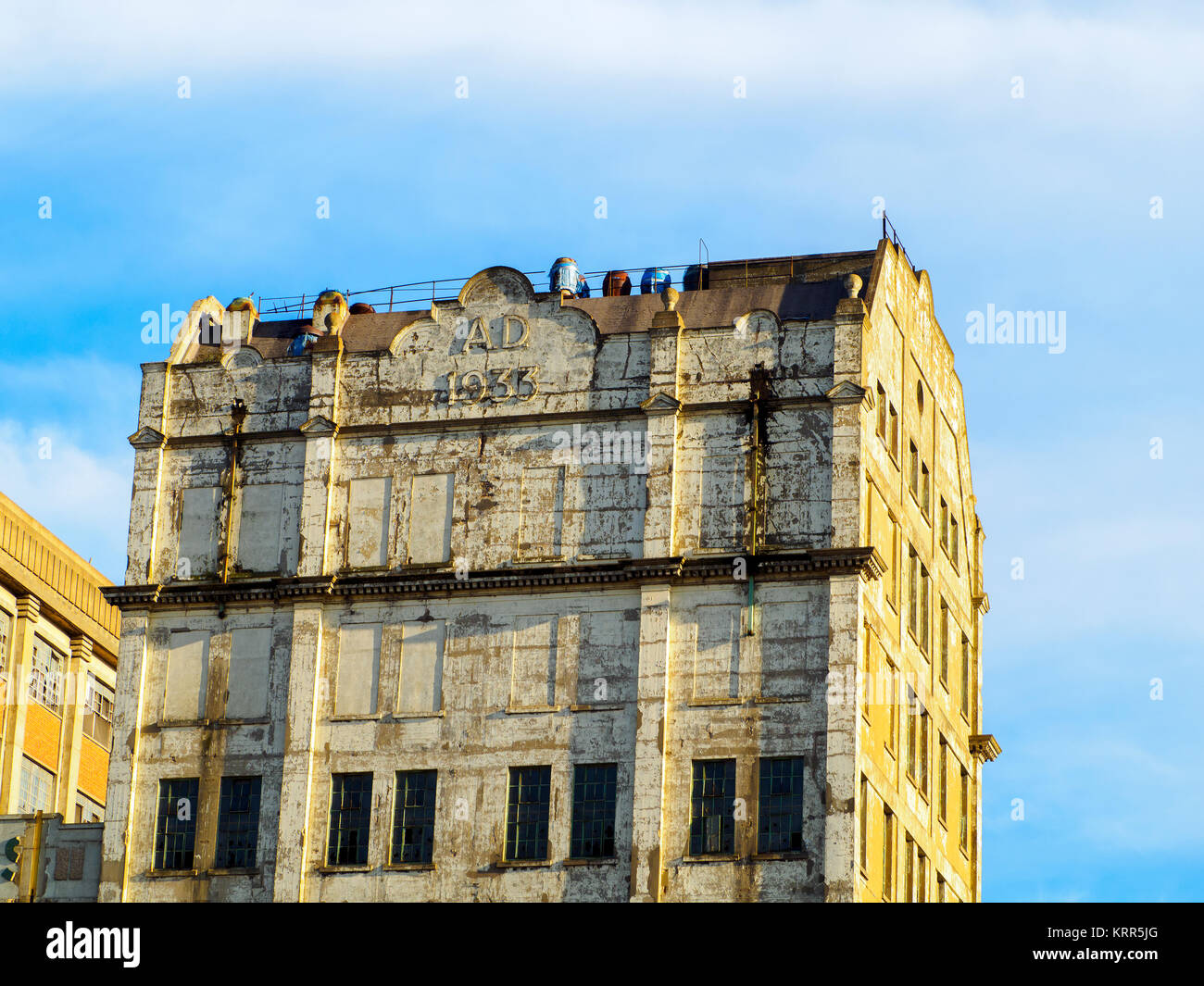 The Millennium Mills is a derelict turn of the 20th century flour mill