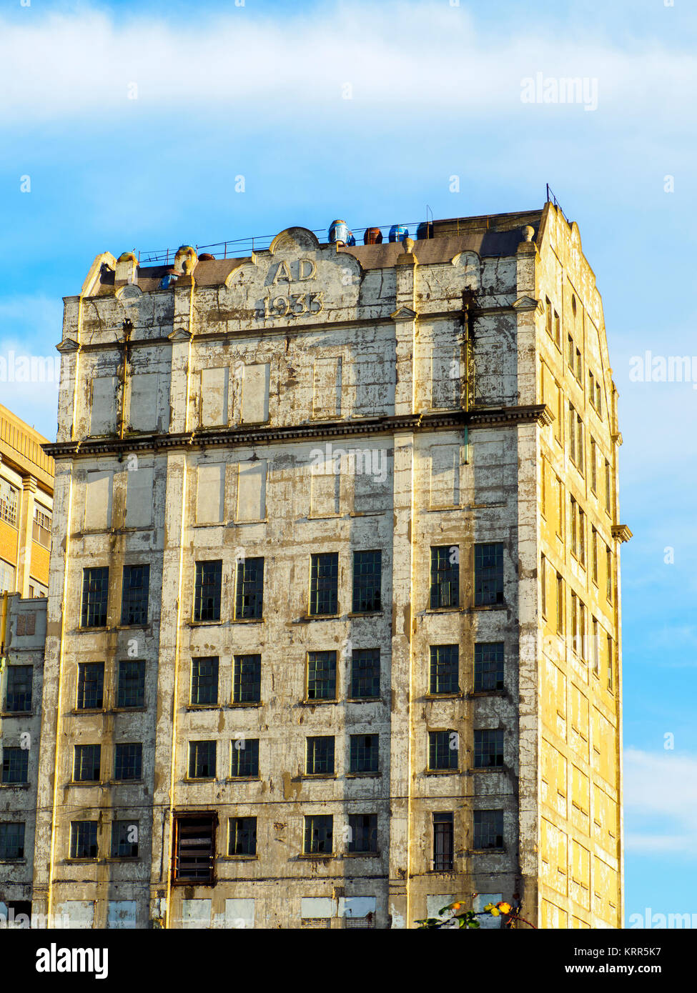 The Millennium Mills is a derelict turn of the 20th century flour mill