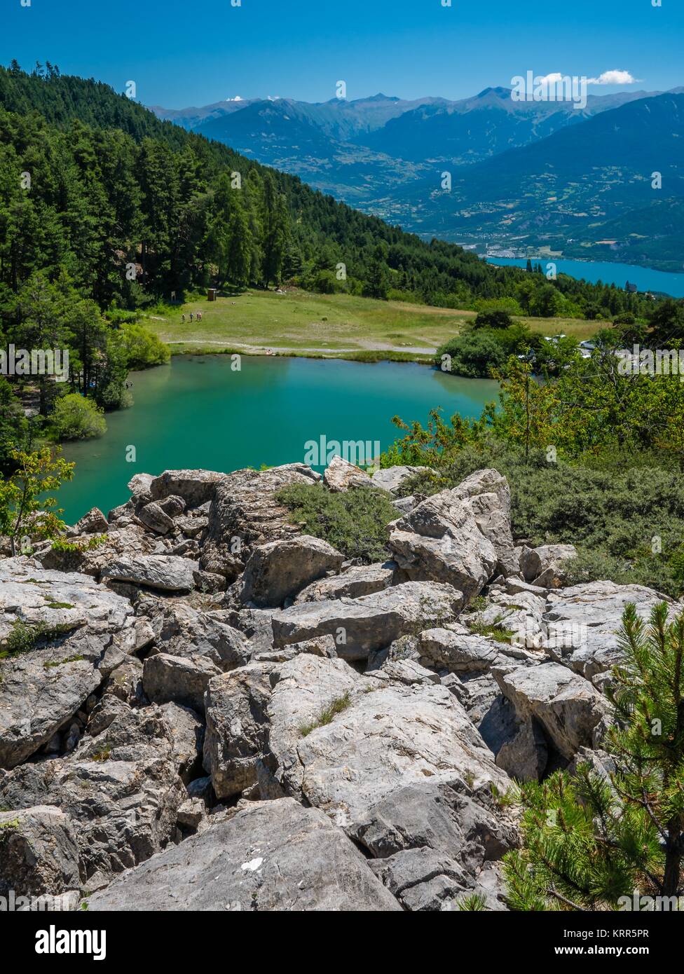 Saint Apollinaire lake Stock Photo Alamy