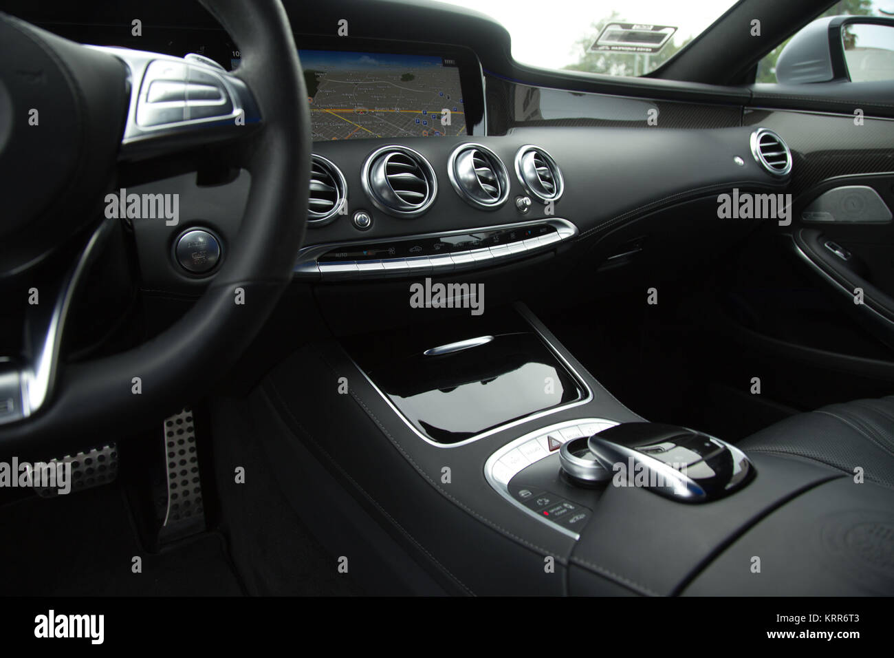Mercedes S63 Coupe Silver Exterior Interior Detail