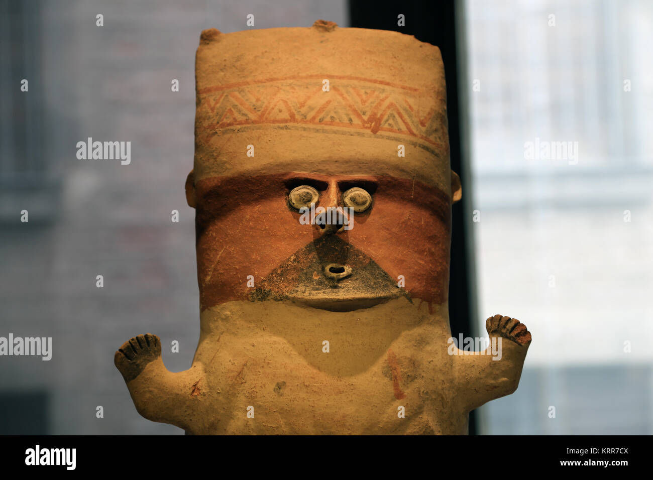 Cuchimilco. Male figure. Chancay. Peru. 1000-1450 DC. Museum of Cultures of the World.  Spain Stock Photo