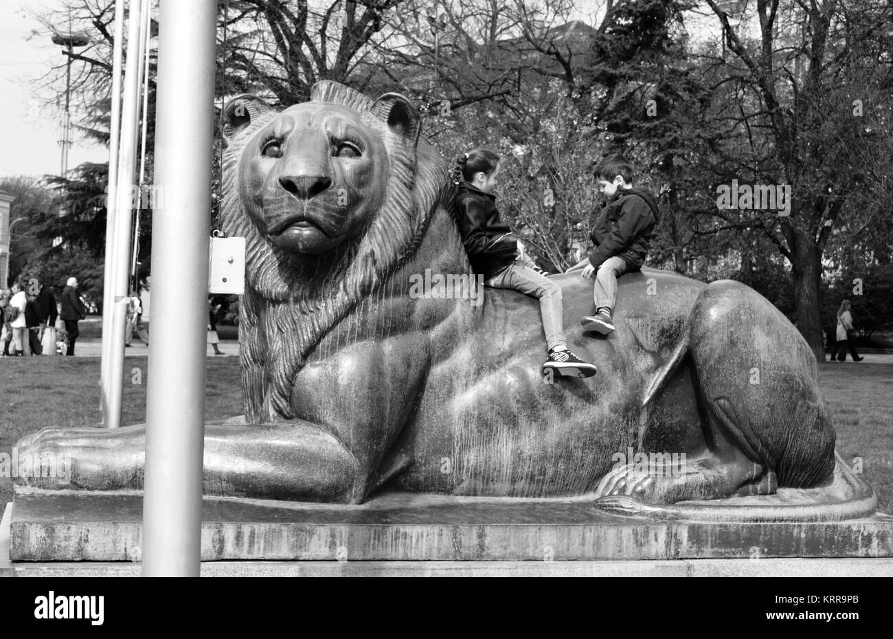 Statue of a lion hi-res stock photography and images - Alamy