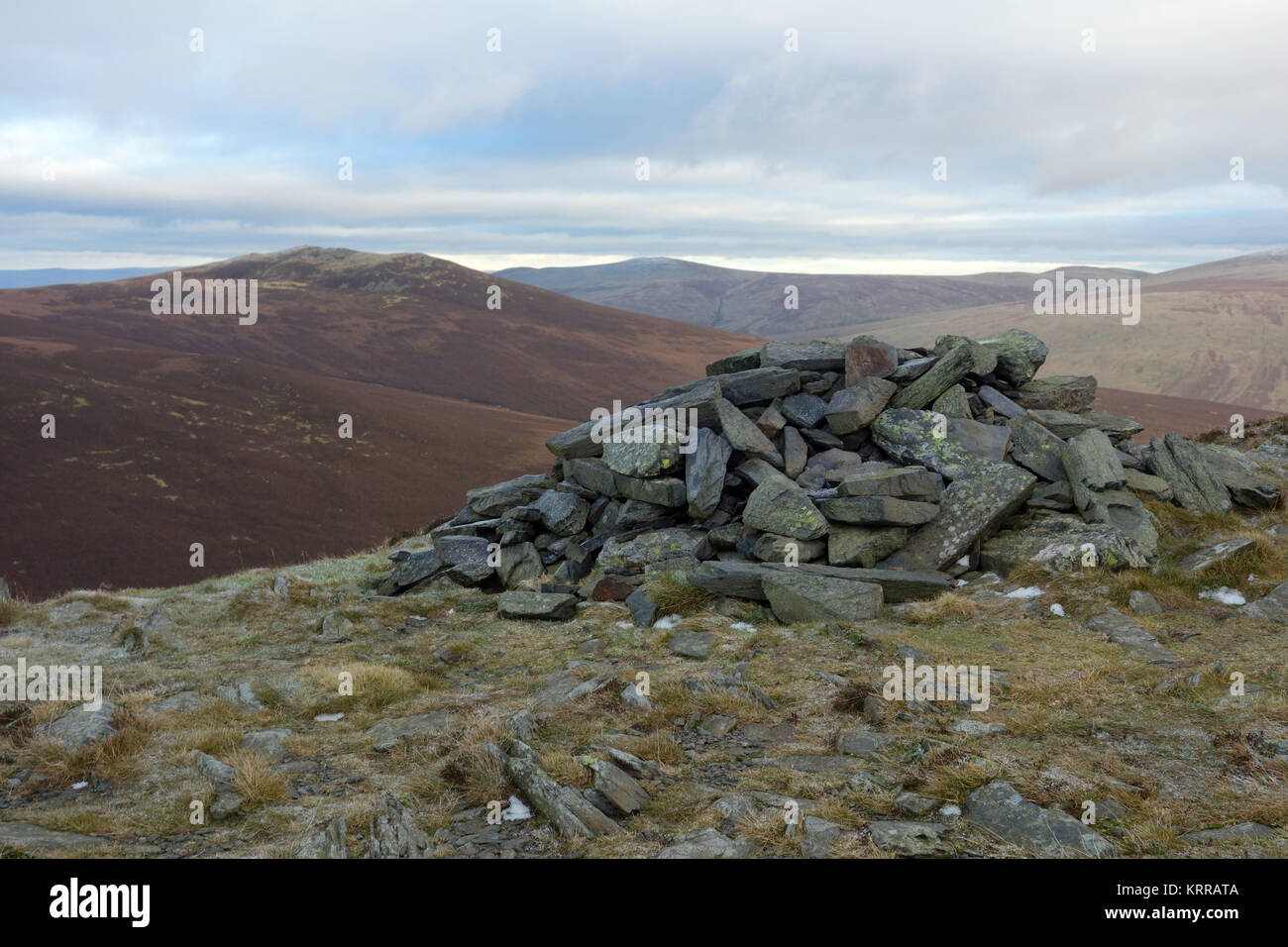 The Wainwright Fell of Great Calva from the Summit Pile of Stones on