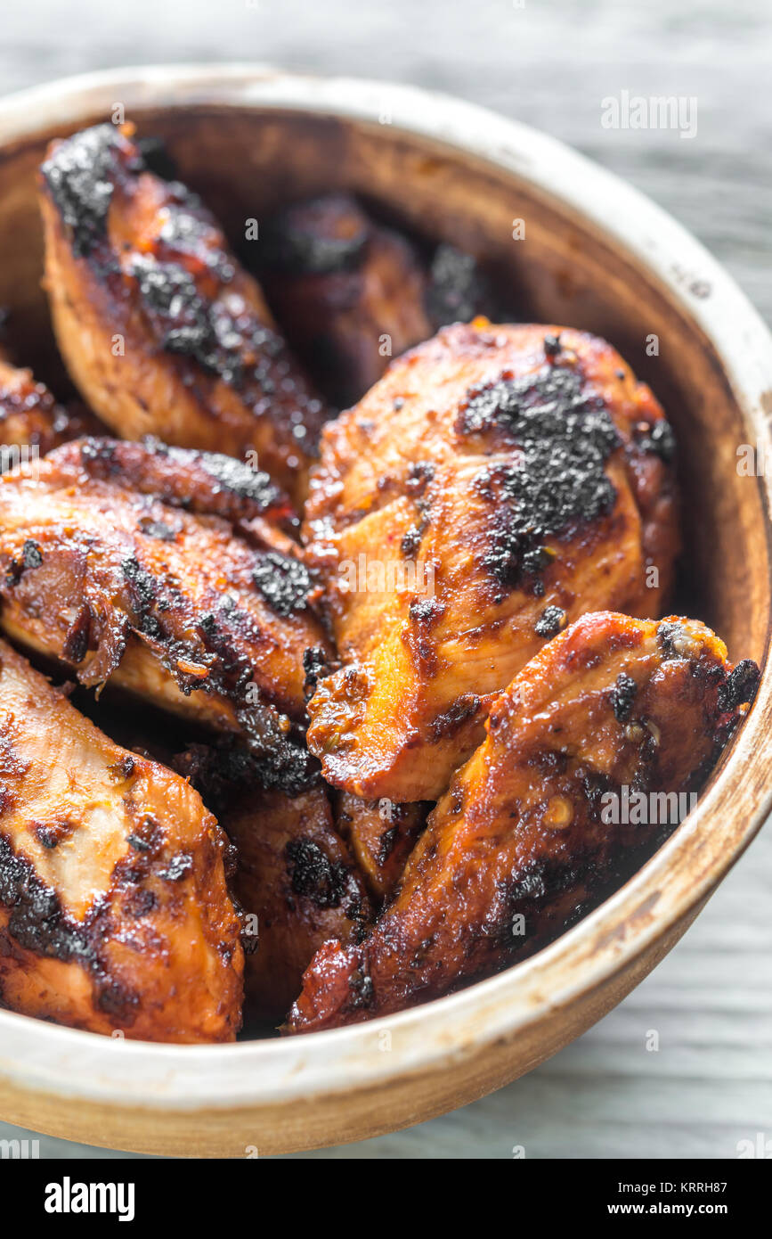 Grilled adobo chicken Stock Photo