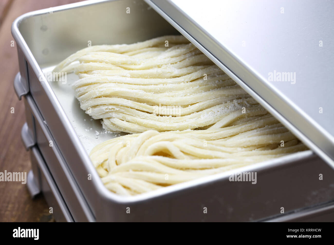 sanuki udon, japanese wheat noodles Stock Photo