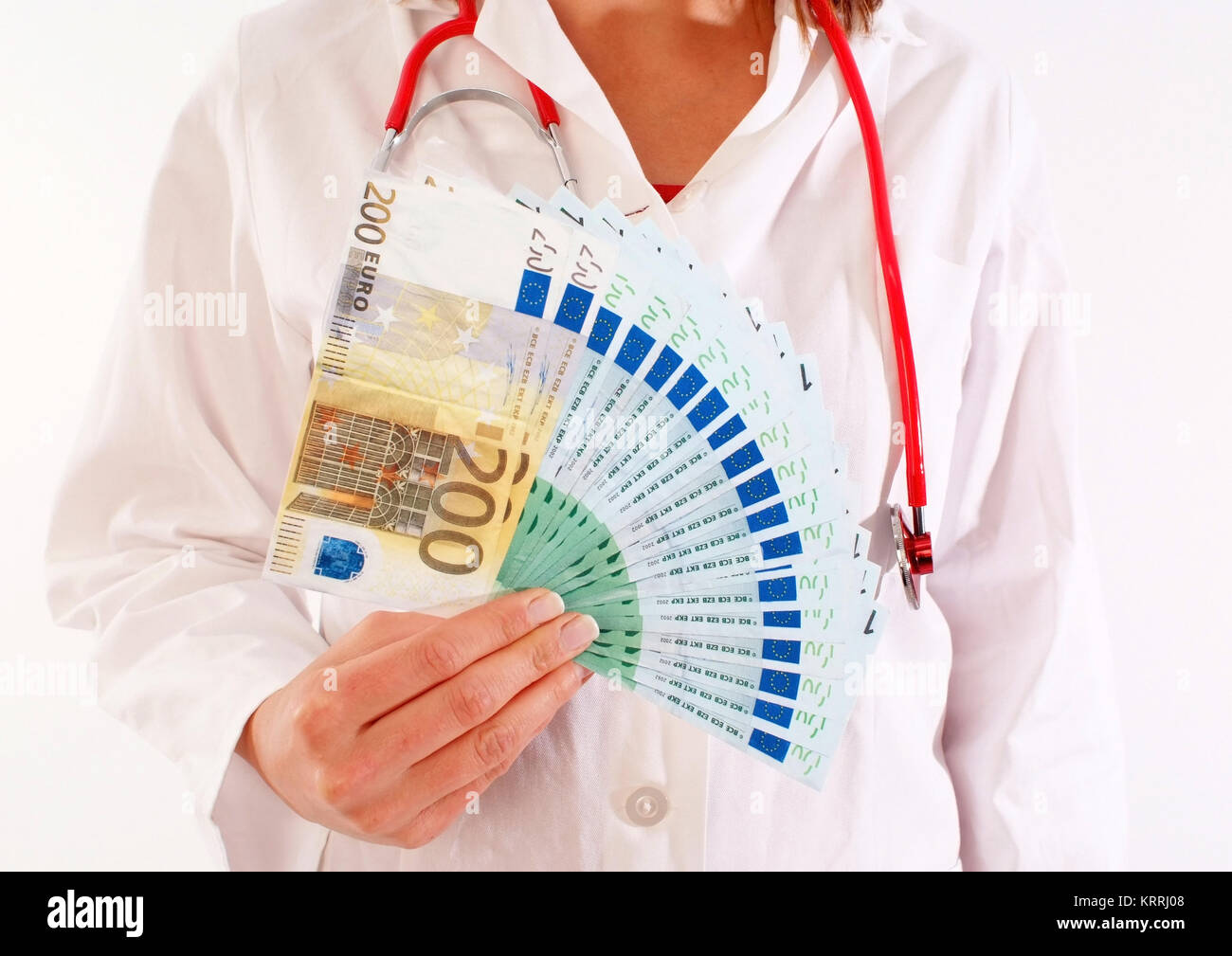 Symbolbild ƒrztegehalt - symbolic for doctors money Stock Photo