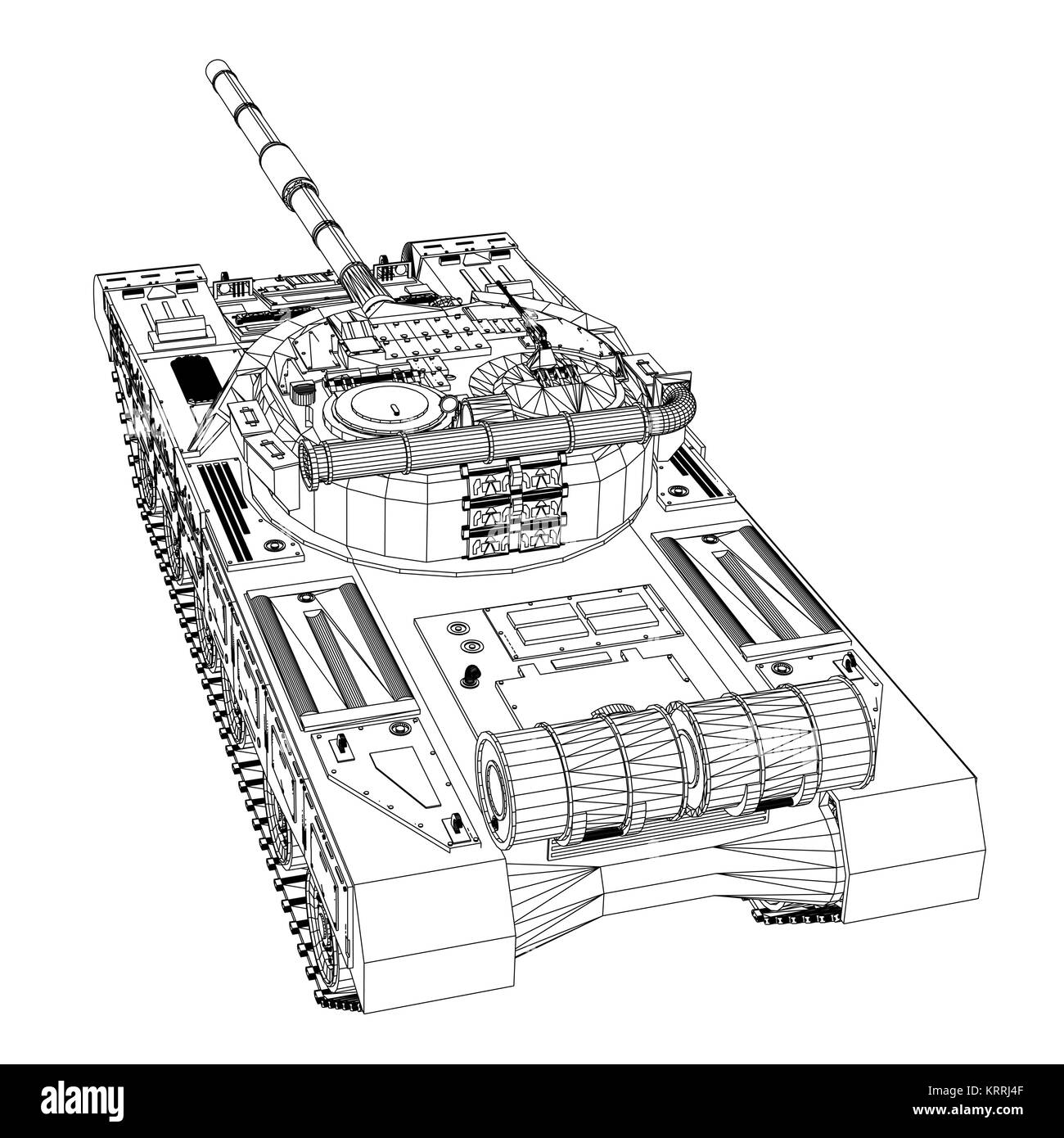 Blueprint of realistic tank Stock Vector Image & Art - Alamy