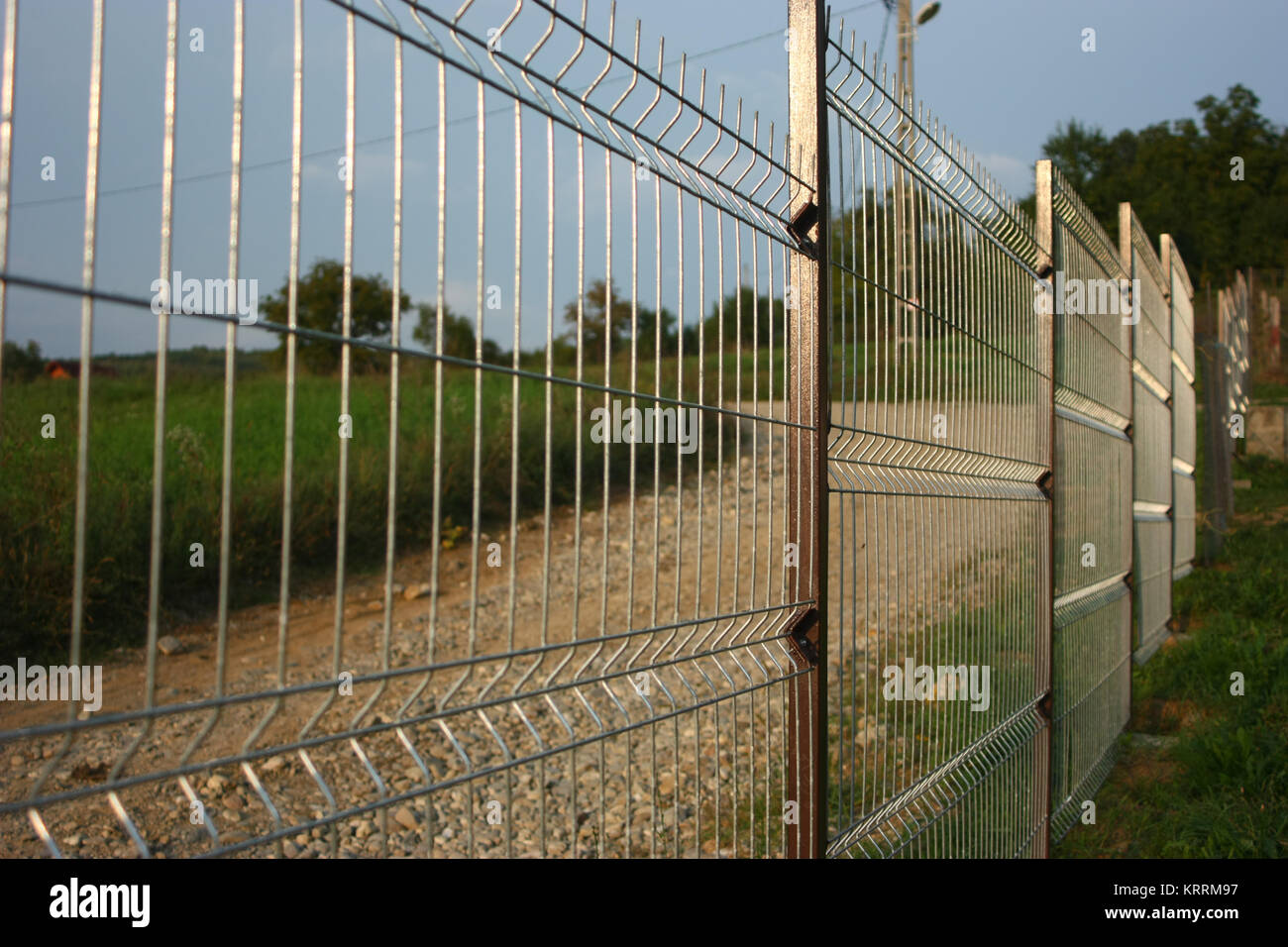 Welded wire fence Stock Photo Alamy