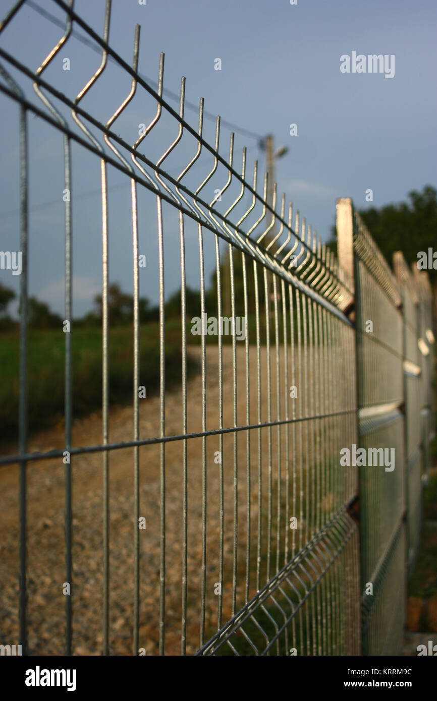 Welded wire fence Stock Photo Alamy