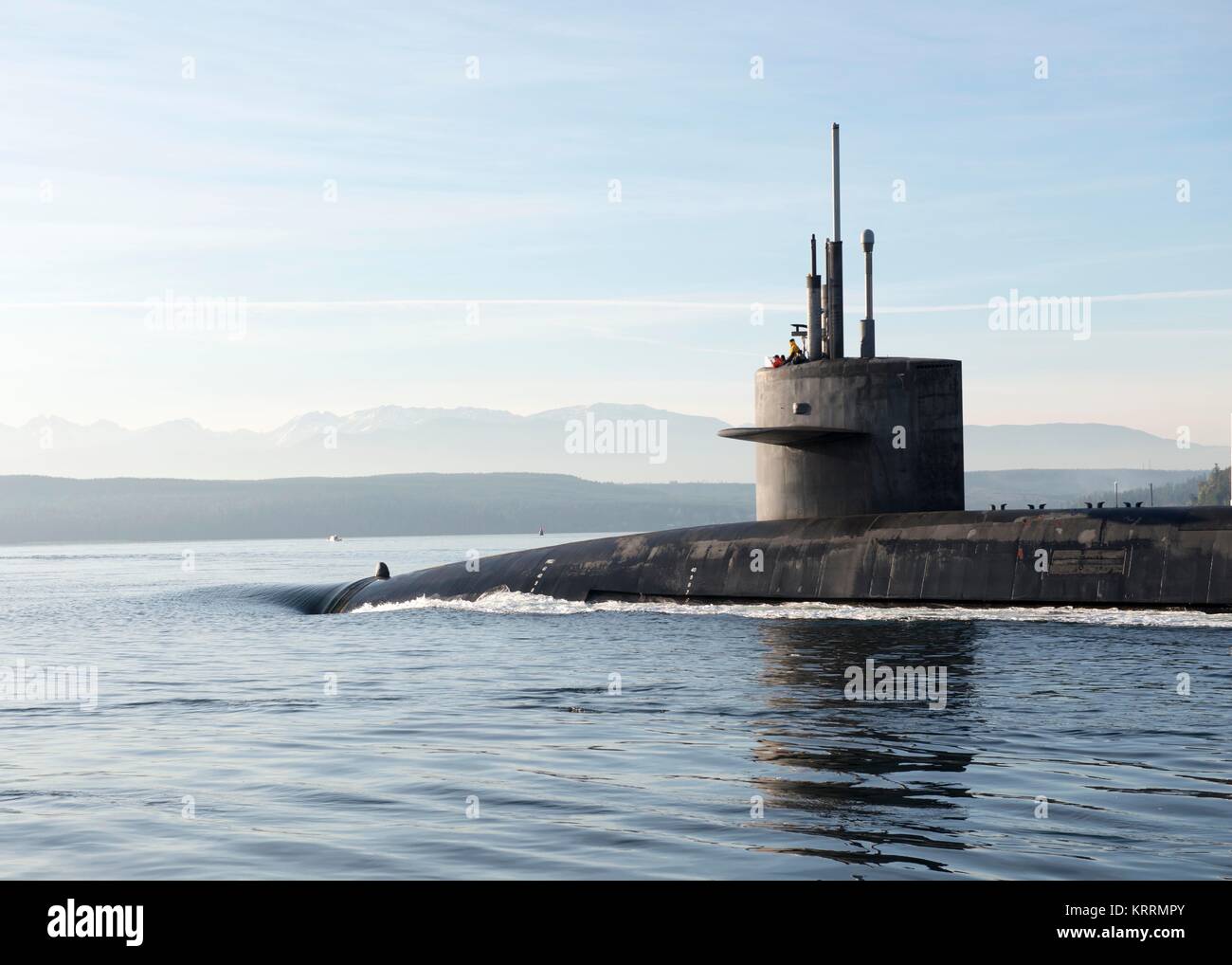 The U.S. Navy Ohioclass ballisticmissile submarine USS Nevada
