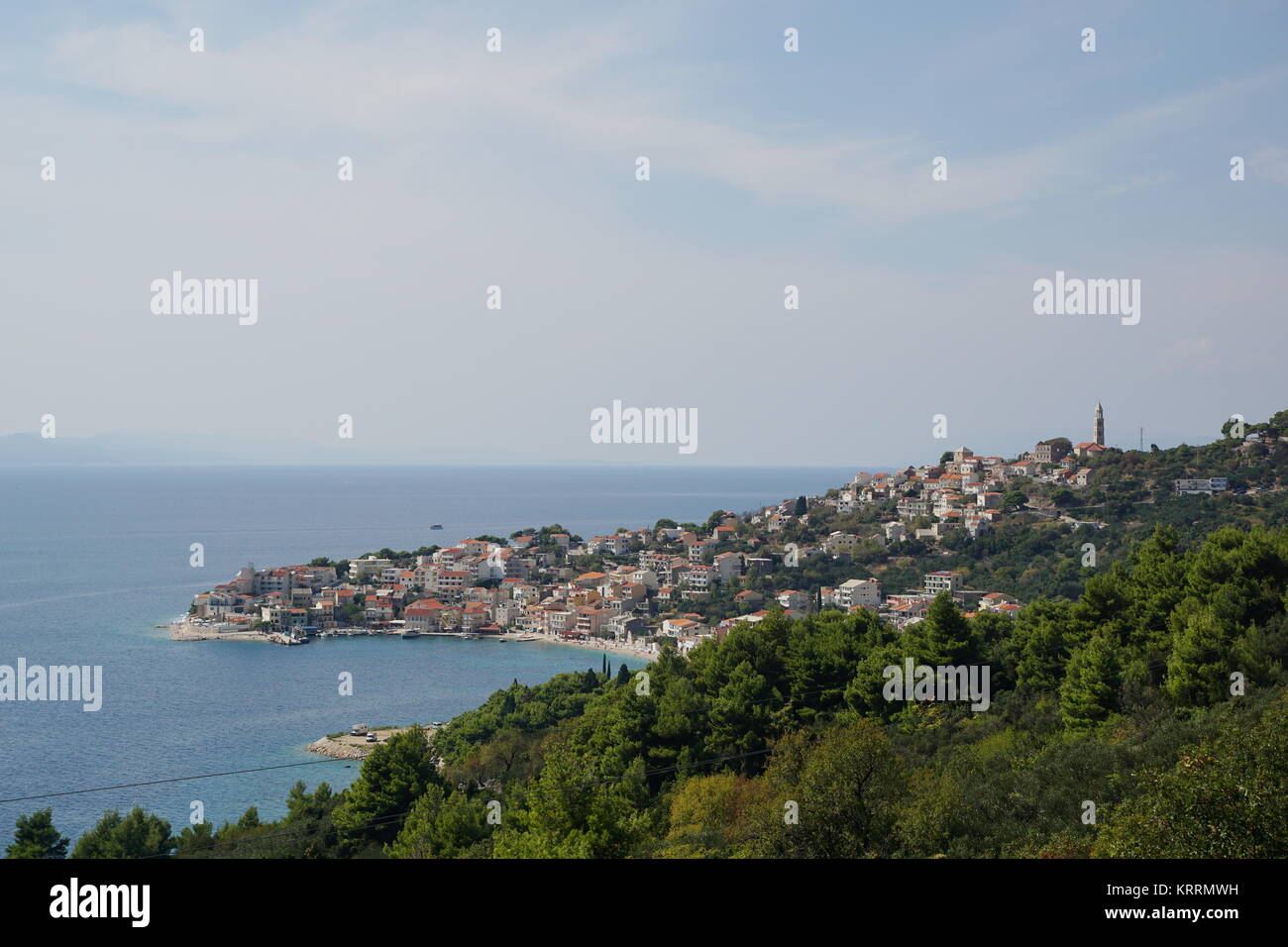 idyllic little town on the mediterranean Stock Photo