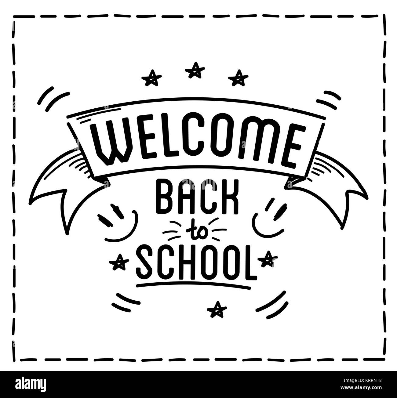 Back To School Design Typographic Quotes Stock Photo Alamy