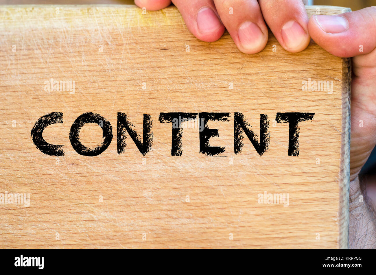 Content text concept Stock Photo