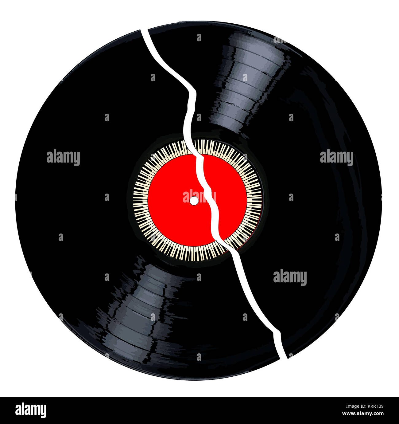 Isolated Broken Record Stock Photo Alamy